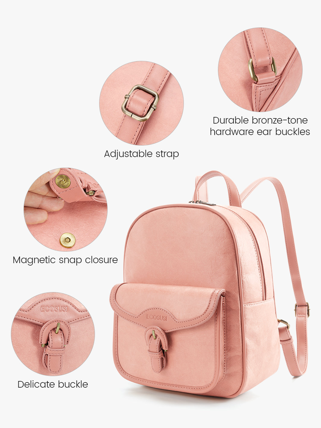 Evelina Washable Paper Mini Backpack