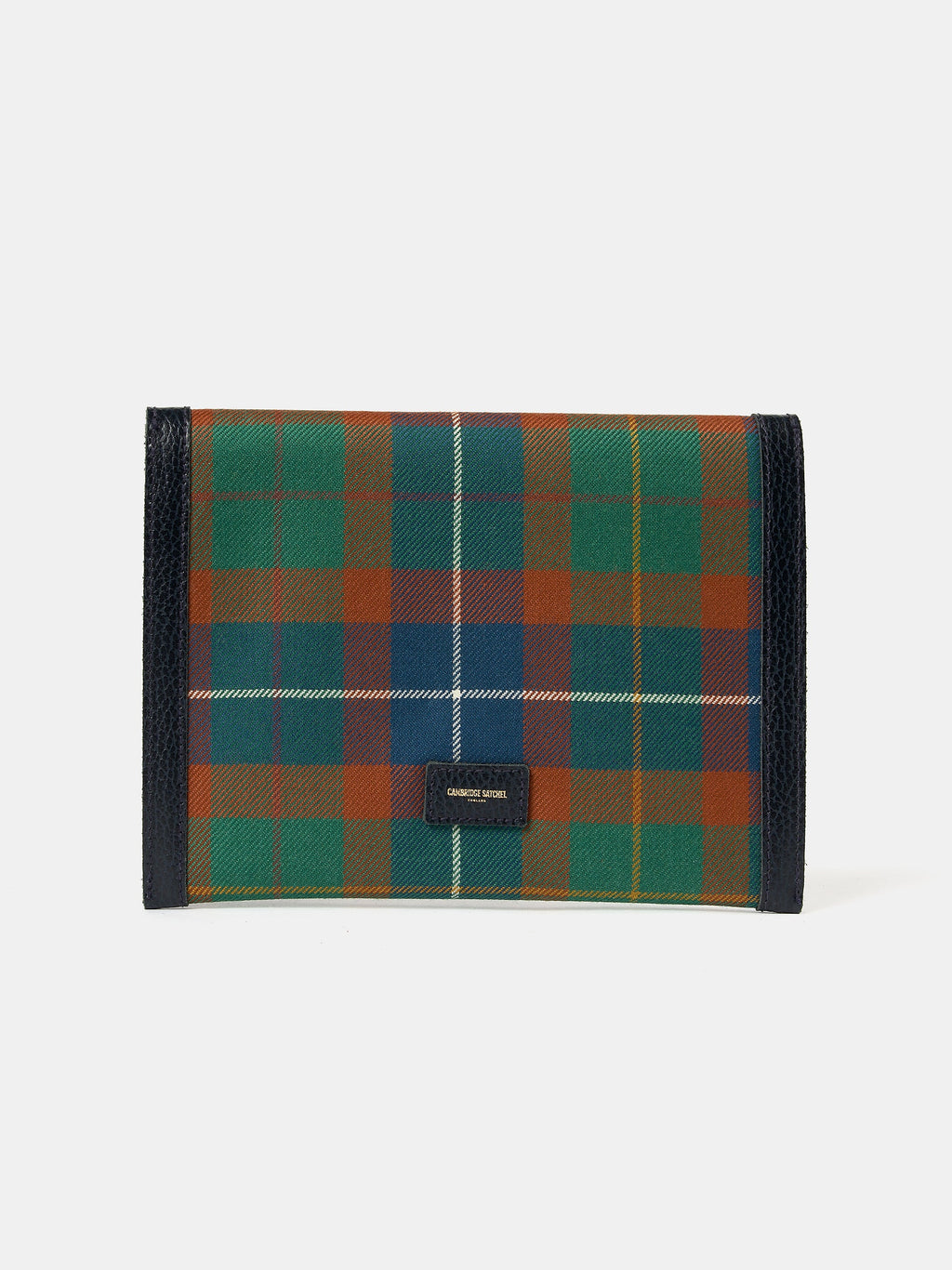 The Twist Lock Pouch - Amnesty International Tartan with Navy Celtic Grain