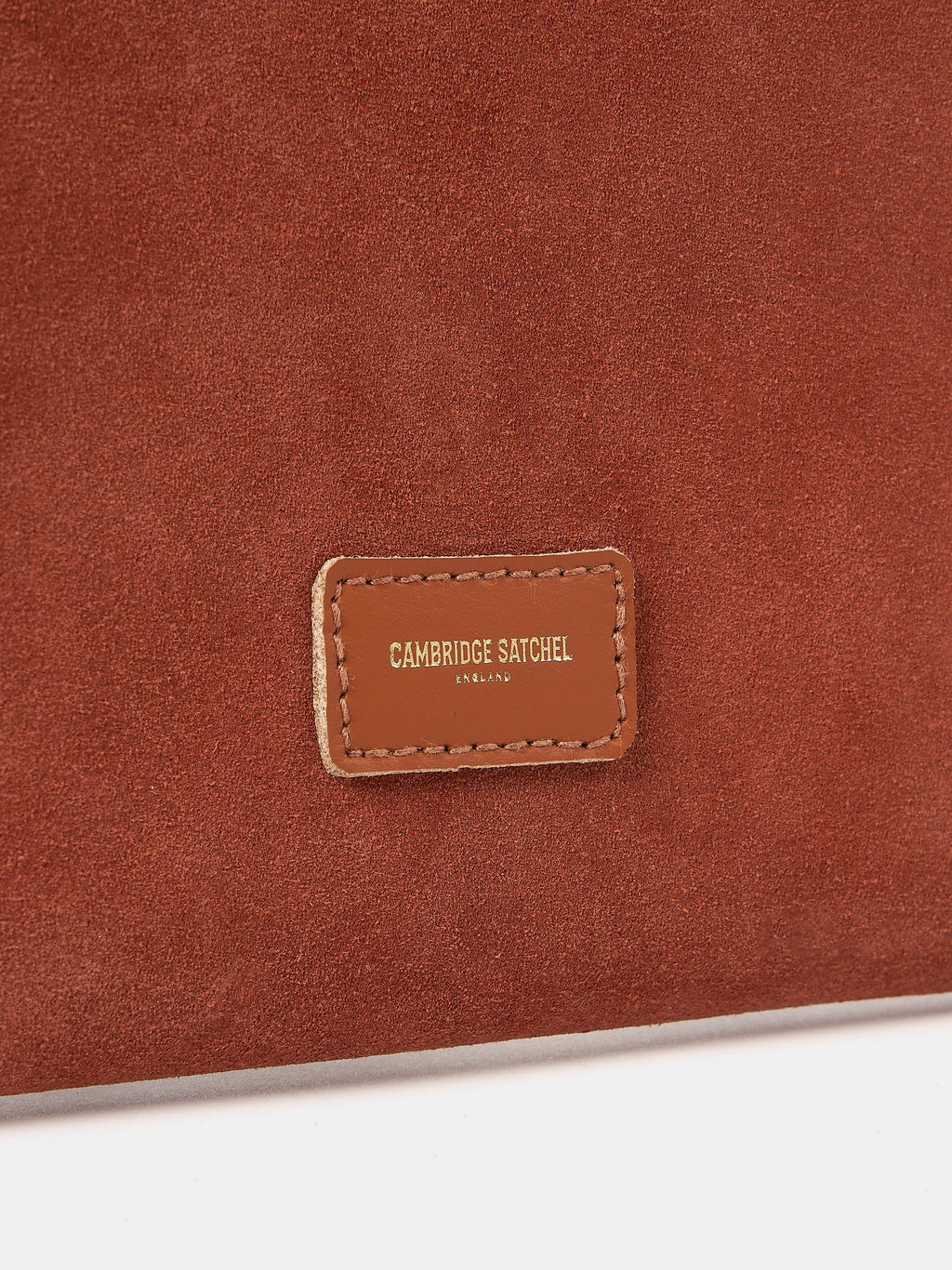 The Twist Lock Pouch - Cinnamon with Suede