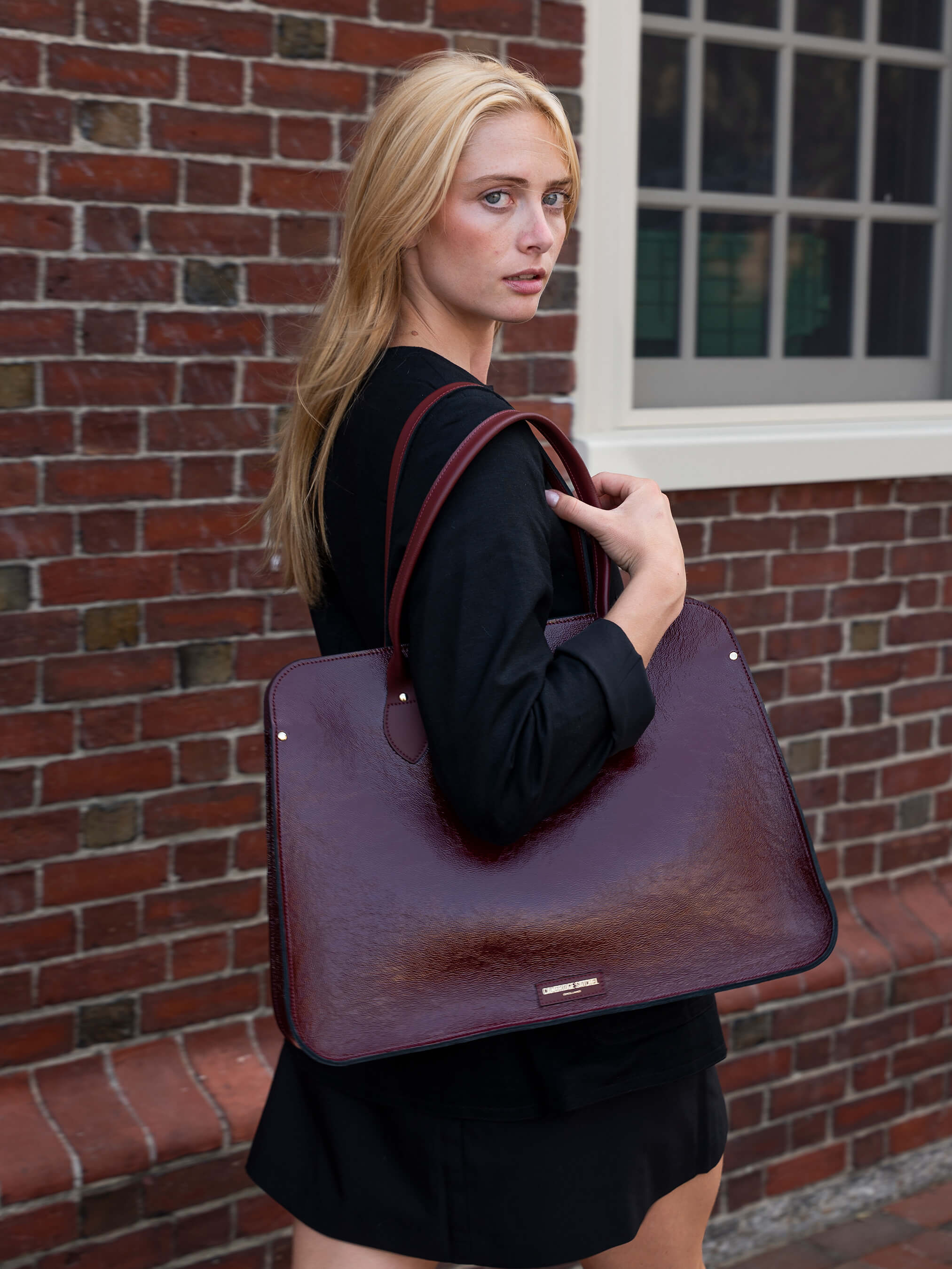 The Work Bag - Oxblood Patent