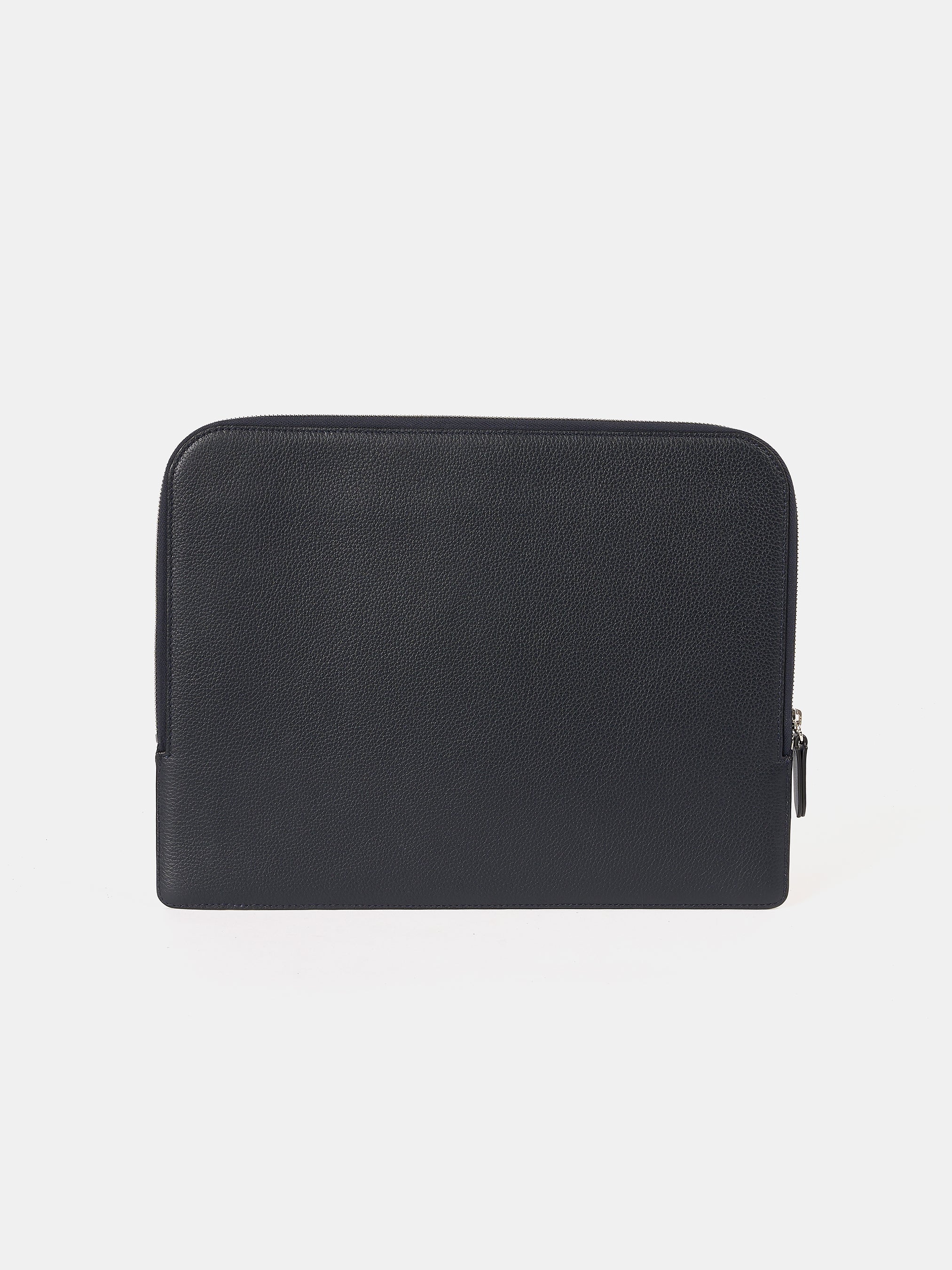 The Zipped Folio - Ink Calf Grain