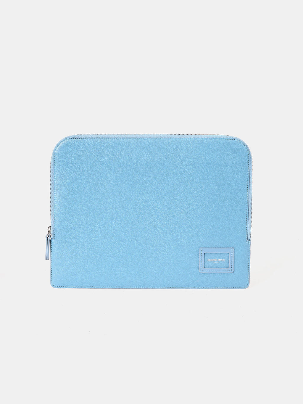 The Zipped Folio - Cloud Blue Calf Grain