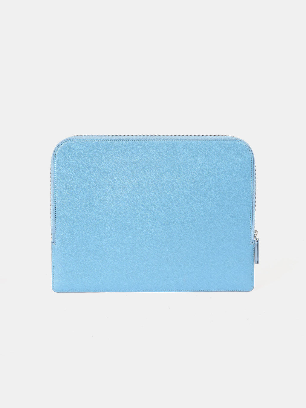 The Zipped Folio - Cloud Blue Calf Grain