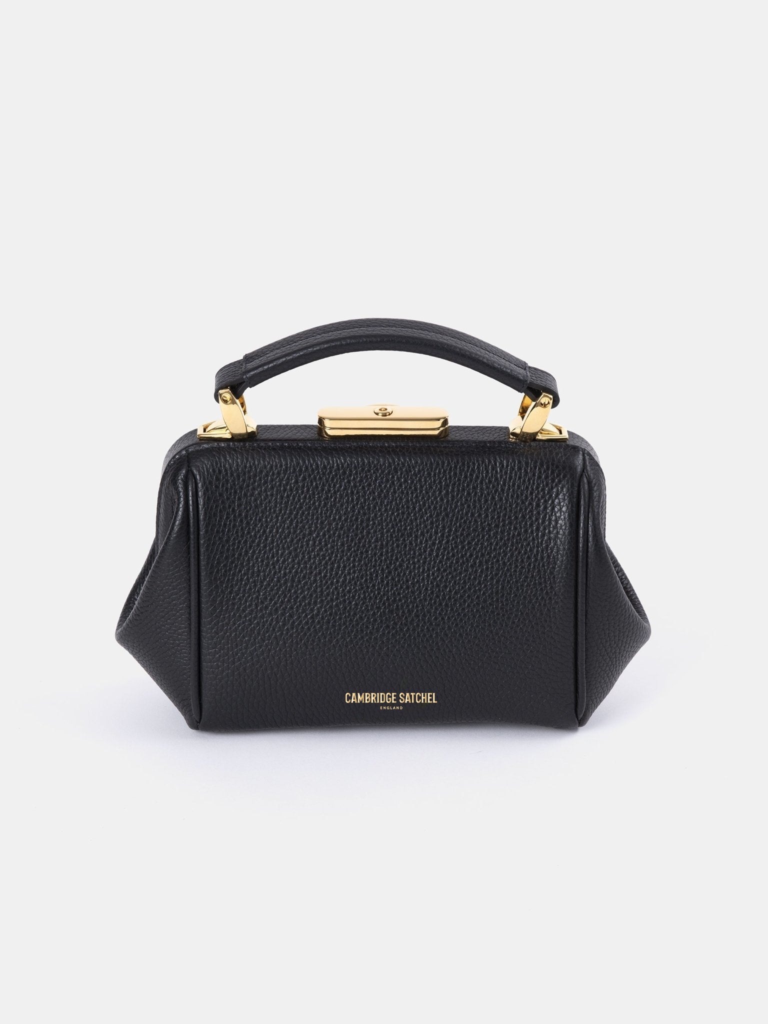 The Mini Sophie - Midnight Black Calf Grain