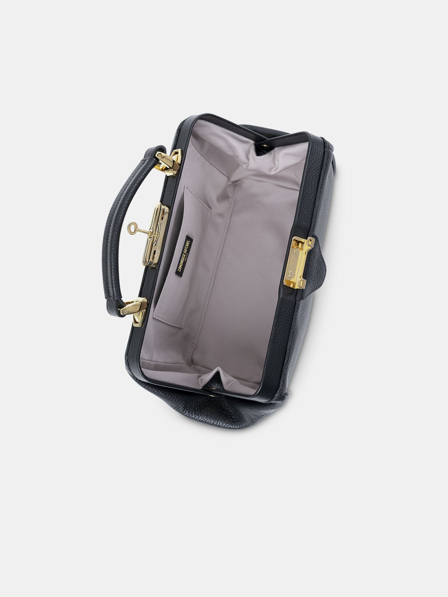 The Sophie -  Midnight Black Calf Grain